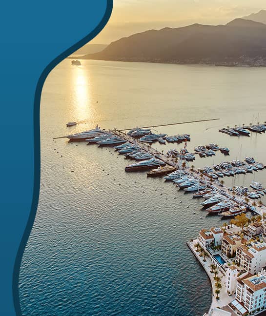 Porto Montenegro Marina - View from the sky