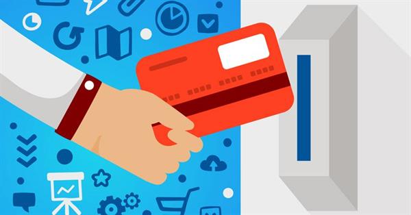 atm hand cards bank
