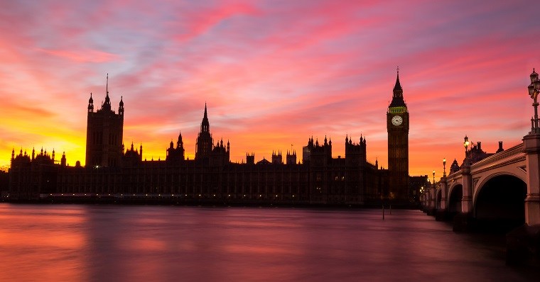 Big ben london sunset