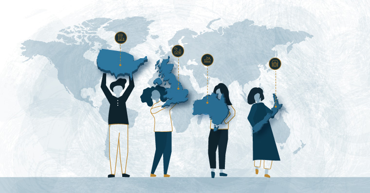 people holding countries