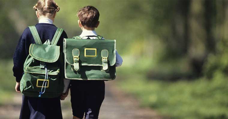 Kids walking to school Kids walking to school