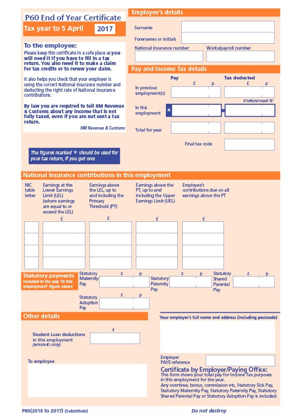 Tax Refund P60 Calculator