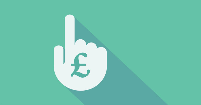 Pound symbol on a hand icon