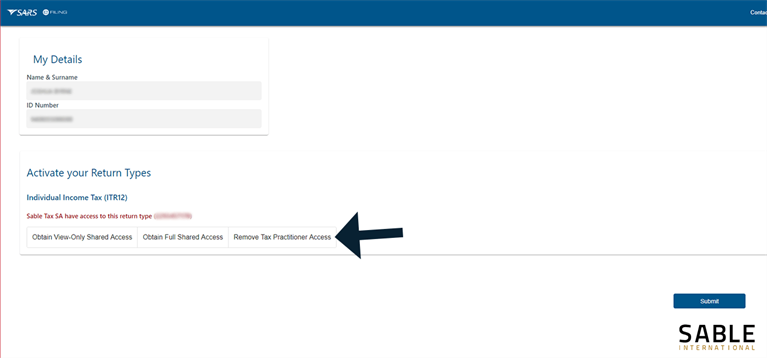 sarsguide14 Sars efiling remove tax practitioner