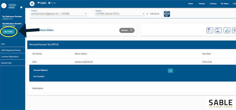 sarsguide15 Sars efiling change address