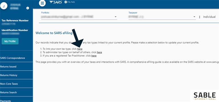 sarsguide5 Sars efiling dashboard