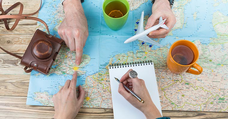 UK map with coffee