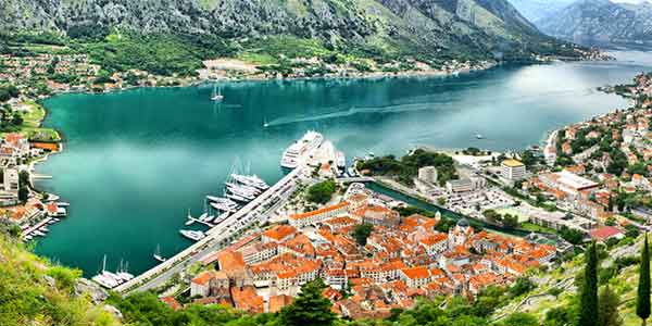 Panoramic view of Kotor bay, Montegro Panoramic view of Kotor bay, Montegro