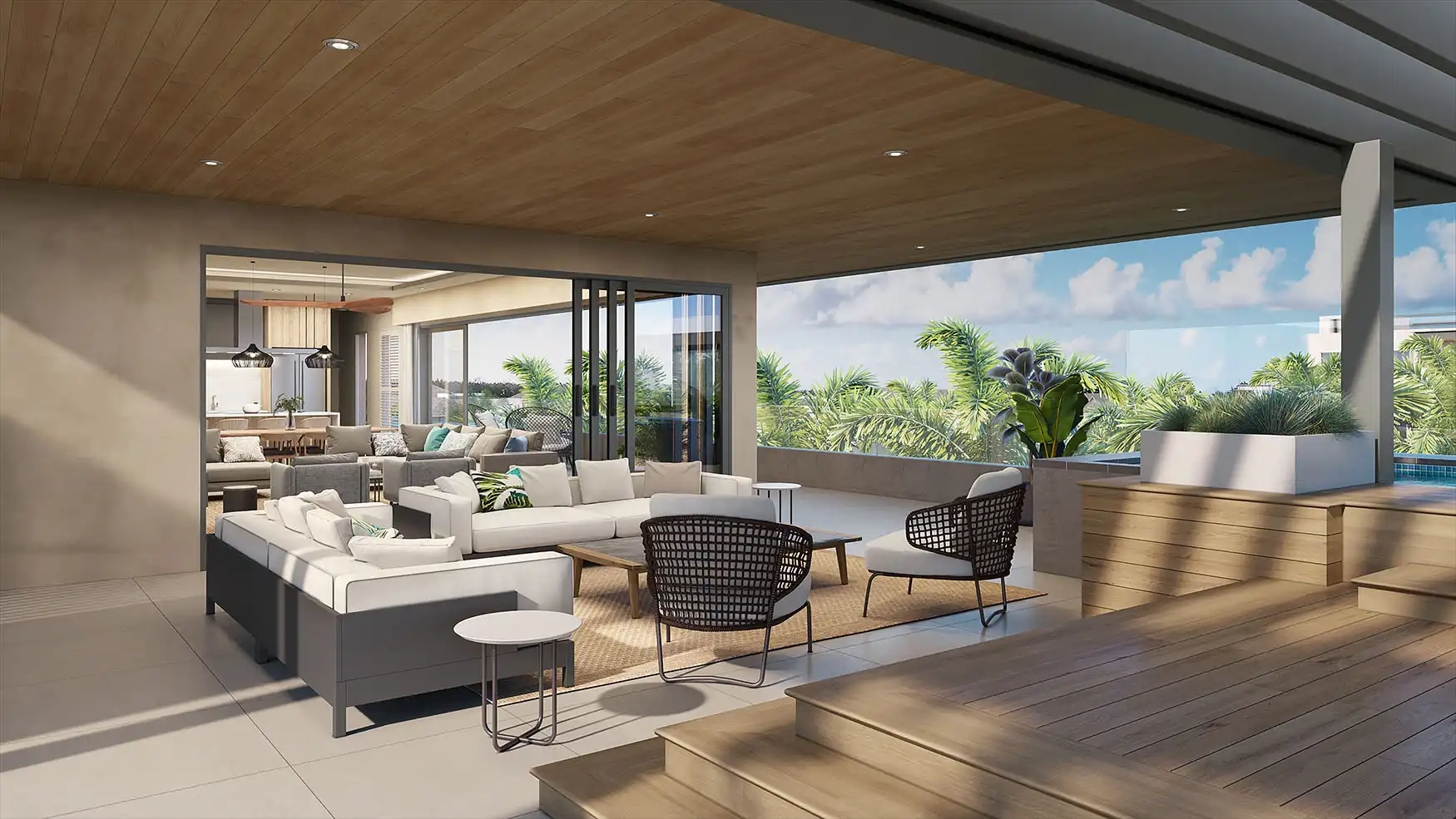 Penthouse outdoor living